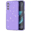 Mtp Products Samsung Galaxy A15 Stylish Glitter Series TPU-deksel - Gjennomsiktig Lilla
