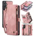 CASEME Samsung Galaxy A25 008 2-i-1 Multifunksjonell Lommebok-deksel - Rosa