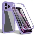 Mtp Products iPhone 17 Pro Max 360 Beskyttelse Deksel - Lilla / Klar