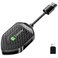Mtp Products Q1D 2-i-1 kablet til trådløs CarPlay- og Android Auto-adapter - USB-A/USB-C-kontakter
