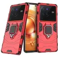 Mtp Products Vivo X80 Pro Hybrid-deksel med Ringholder - Rød