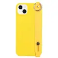 Mtp Products Candy Color iPhone 14 Plus TPU-deksel med Håndstropp - Gul
