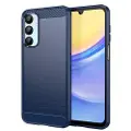 Mtp Products Samsung Galaxy A16 Børstet TPU Deksel - Karbonfiber - Blå