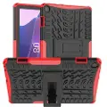 Mtp Products Anti-Skli Lenovo Tab M10 Gen 3 Hybrid-deksel med Stativ - Rød / Svart