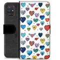 Mtp Products Samsung Galaxy A51 Premium Lommebok-deksel - Hjerter