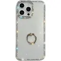 Mtp Products iPhone 16 Pro CrystalGlow Hybrid-deksel med ringholder - gjennomsiktig