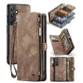 CASEME Samsung Galaxy A25 Caseme 008 2-i-1 Multifunksjonell Lommebok-deksel - Brun