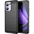 Mtp Products Oppo Reno13 F Børstet TPU Deksel - Karbonfiber - Svart