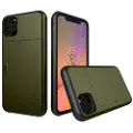 Mtp Products iPhone 11 Pro Hybrid-deksel med Skyvekortspor - Army Grøn