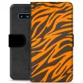 Mtp Products Samsung Galaxy S10 Premium Lommebok-deksel - Tiger