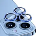 Mtp Products iPhone 16 Pro/16 Pro Max Hat Prince Glitter Kamera Linse Beskyttelse - Blå