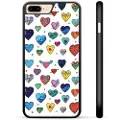Mtp Products iPhone 7 Plus / iPhone 8 Plus Beskyttelsesdeksel - Hjerter