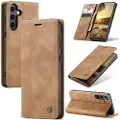 CASEME Samsung Galaxy S24 FE 013 Series Lommebok-deksel - Brun