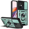 Mtp Products Xiaomi Redmi 12C Hybrid-deksel med Roterende Ring med Kameraskjold - Grønn