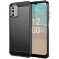Mtp Products Nokia G22 Børstet TPU Deksel - Karbonfiber - Svart