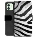 Mtp Products iPhone 12 Premium Lommebok-deksel - Sebra