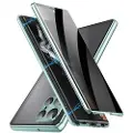 Mtp Products Samsung Galaxy S23 Ultra 5G Magnetisk Deksel med Herdet Glass - Privacy - Grønn