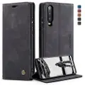 CASEME Huawei P30 013 Series Lommebok-deksel - Svart