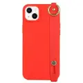 Mtp Products Candy Color iPhone 14 Plus TPU-deksel med Håndstropp - Rød