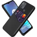 Mtp Products KSQ Motorola Moto G50 Deksel med Kort Lomme - Svart