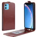 Mtp Products iPhone 11 Vertikalt Flip-Etui med Kortluke - Brun