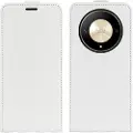 Mtp Products Honor Magic6 Lite/X9b Vertikalt Flip-Deksel med Kortlomme - Hvit