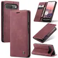CASEME Google Pixel 9/9 Pro 013 Series Lommebok-deksel - Vinrød