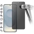 Mtp Products Samsung Galaxy S25 Edge Privacy Full Cover Beskyttelsesglass - Svart Kant