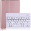 Mtp Products Ultra-Slim Samsung Galaxy Tab A7 10.4 (2020) Etui med Bluetooth-tastatur - Roségull