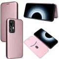 Mtp Products Xiaomi 12T/12T Pro Flip-deksel - Karbonfiber - Roségul