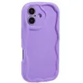 Mtp Products iPhone 16 Candy Color Wavy TPU-deksel - Lilla