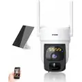 Mtp Products X3 Solcelledrevet 2K WiFi PTZ-overvåkningskamera med toveis samtale