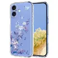 Mtp Products iPhone 17 TPU-deksel med blomstermønster - Lilla