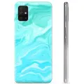 Mtp Products Samsung Galaxy A51 TPU-deksel - Blå Marmor