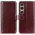 Mtp Products Sony Xperia 1 VI Lommebok-deksel med Magnetisk Lukning - brun