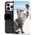 Mtp Products iPhone 13 Pro Premium Lommebok-deksel - Kat
