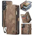 CASEME Samsung Galaxy A35 008 2-i-1 Multifunksjonell Lommebok-deksel - Brun
