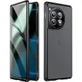 Mtp Products OnePlus 12 Magnetic Deksel med Herdet Glass - Svart