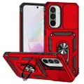 Mtp Products Samsung Galaxy A36 Hybrid-deksel med Roterende Ring med Kameraskjold - Rød