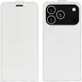 Mtp Products iPhone 17 Pro Vertikalt Flip-Deksel med Kortlomme - Hvit