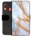 Mtp Products Samsung Galaxy A20e Premium Lommebok-deksel - Elegant Marmor
