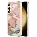 Mtp Products Samsung Galaxy S25 Marble Pattern Electroplated IMD TPU-deksel - Rosa