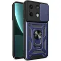 Mtp Products Xiaomi Redmi Note 13 Hybrid-deksel med Roterende Ring med Kameraskjold - Blå