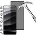 Mtp Products Xiaomi Redmi Note 14 Pro+ 5G/13 Pro+ Privacy Full Cover skjermbeskyttere i herdet glass - Svart Kant