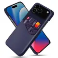 Mtp Products iPhone 17 Pro Max KSQ Deksel med Kort Lomme - Blå