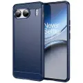 Mtp Products OnePlus Nord 4 Børstet TPU Deksel - Karbonfiber - Blå