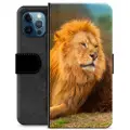 Mtp Products iPhone 12 Pro Premium Lommebok-deksel - Løve