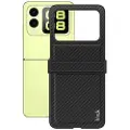 IMAK Huawei Nova Flip Ruiyi Hybrid-deksel - Karbonfiber - Svart