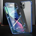 Mtp Products iPhone 15 Pro Magnetisk Deksel med Herdet Glass - Blå