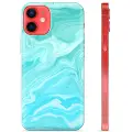 Mtp Products iPhone 12 mini TPU-deksel - Blå Marmor